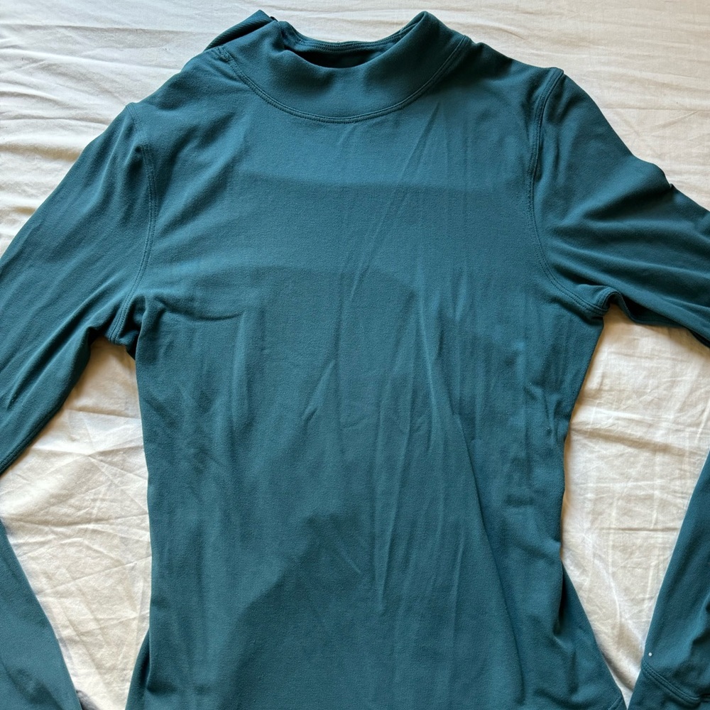 Rulu Running Long-Sleeve Mock Neck GRNJ 2
